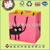 Custom printed logo paper shopping bags with best price