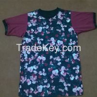 poly cotton t shirt with sublimation printing