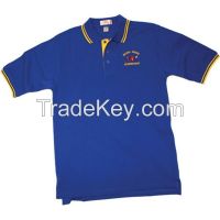 Promotional wholesales cotton polo shirt with customized logo embroidery