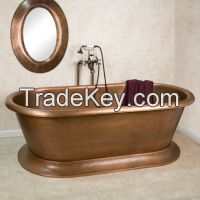 Copper Double Ended Air Bath Tub