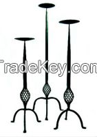 Iron Floor Candle Holders