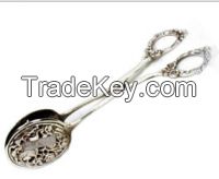 Metal Silver Ice Tong