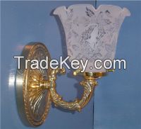 Solid Brass Wall Sconce Light Upright Oval