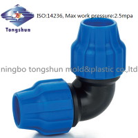 Compression fitting pipe fitting for drinking water - Elbow