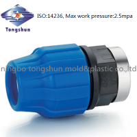 Compression fitting pipe fitting