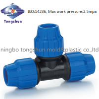 pipe fitting compression fitting - Tee - 110mm