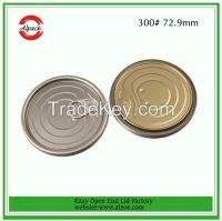 73mm tuna fish can lid, 300 tomato paste lid, Tinplate easy open end, Tin can lid, food end