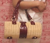 Sell rattan straw handbag