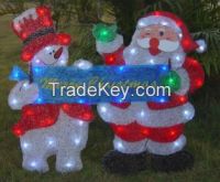 EVA&LED Christmas decorative lights, Santa and Snowman with Letter, xmas lights