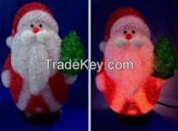 EVA&LED Christmas decorative lights, Santa with Christmas trees, xmas lights