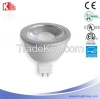 LED spot lights MR16 COB 5w/6w/7w with CE, RoHS, ETL, UL, Energy Star certification