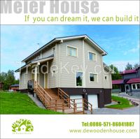 Contemporary design beautiful prefabricated house, wooden house