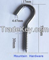 Sell ss316 heavy duty screw hook u type hook