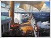 boat oil painting, modern decoration oil paintings, art reproduction
