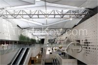 Inner-lining membrane structure roof awning