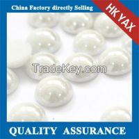 Newly arrive half round pearls, fashion design half round pearl, loose half round pearls beads China direct sell