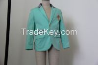 Boy Coat Spring Jacket Long Sleeve Turn-Down Collar