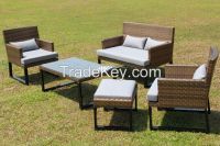 Garden Patio Rattan Wicker Sofa Set