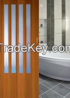 Washing Room WC Partition Glass Folding Door