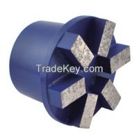 3" Bar Segment Terrazzo Concrete Diamond Grinding Plug