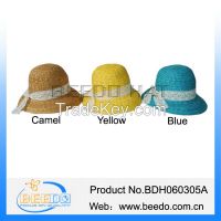 2015 hot selling paper women wide brim morocco straw hats