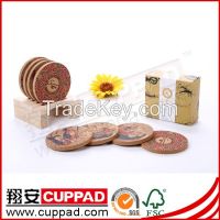 hot sell cork drink coaster for sale in Xiangan factory