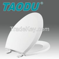 Elongated bathroom design bidet toilet seat cover with soft closing hinge