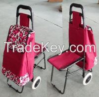 shopping cart with seat chair