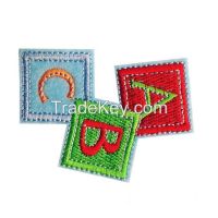 Colorful Cheap Custom Clothing Garment Badge Embroidery Patch