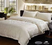 Bamboo Fiber Jacquard Bed Linen Set Sheets Hotel Collection