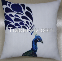 Global trading partner top class peacock pattern designer cushion covers