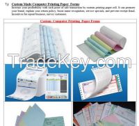 Wholesale Computer Printing Paper Forms Custom Printing thermal Carbonless paper Forms Rolls manufacturer in china