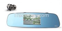 Jado #D650s Dashcam, Dual Lens Car DVR, Front and Rear Camera Car Black Box