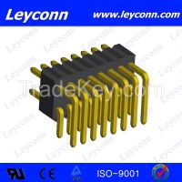 1.27 2.54mm Pitch Single Layer Double Row Right Angle Pin Header