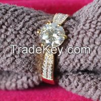 2015 Ruby Jewelry Free Shipping Luxury 3ct Synthetic Wedding Rings For