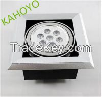 High quality hot sell aluminum iron cover 7w indoor led grille light