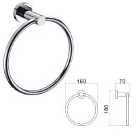 Wall-mounted Towel Ring (brass, stainless steel)