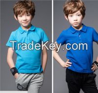 100% Cotton Pique Short Sleeve Custom Kids Blank Polo T Shirts