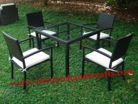 Sell poly rattan dining set