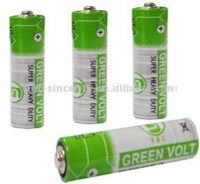 Sell R6 AA Size Carbon Zinc Battery (Green Volt)
