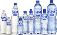 SPA - brand of mineral water from  Belgium.