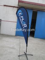 double side printing teardrop flag or feather flag