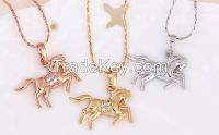 unique style 18k gold plated necklace with low price