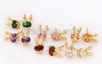 18k gold plated cute earring with low price