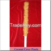 Coconut covered plastic stakes