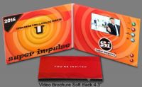 Full Color Printed Video Brochures with 4.3" LCD Screen and Headphone Port