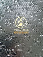 Decorative pvc sheet with embossed metallic surface