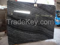 Tree Black Marble, Rosewood Grain Black Marble Slabs & Tiles, China Black Marble