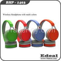 3.5mm Connectors silent disco wireless headphone with 110dB sensitivity multi colors