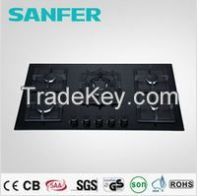 Selling black tempered glass cooktop with cast iron trivet
